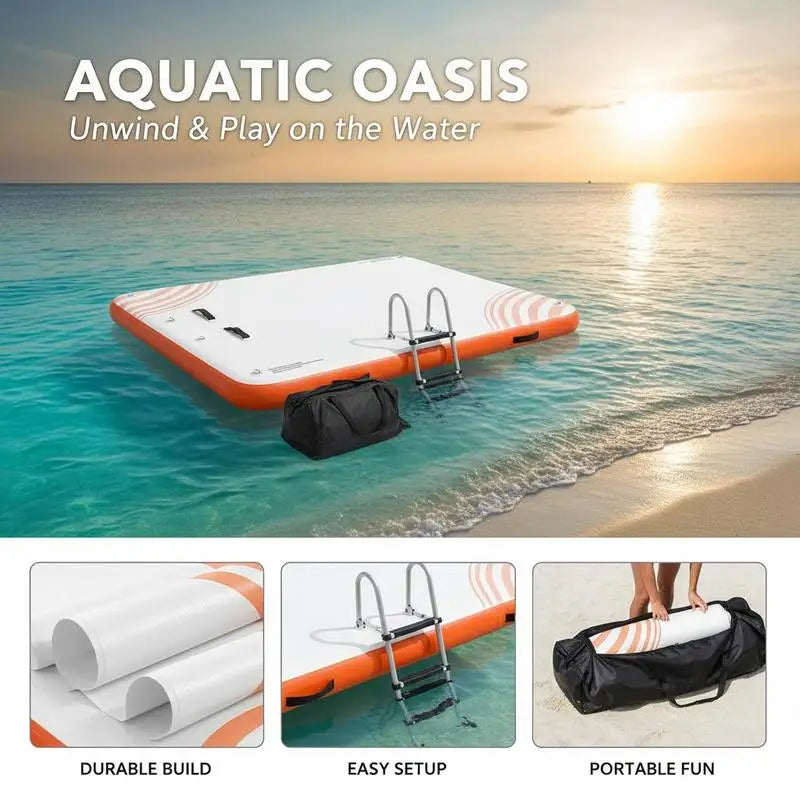 Plateforme flottante gonflable sac de transport
