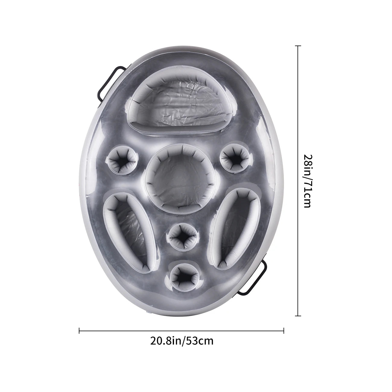 Détail du porte-gobelet gonflable épais en PVC