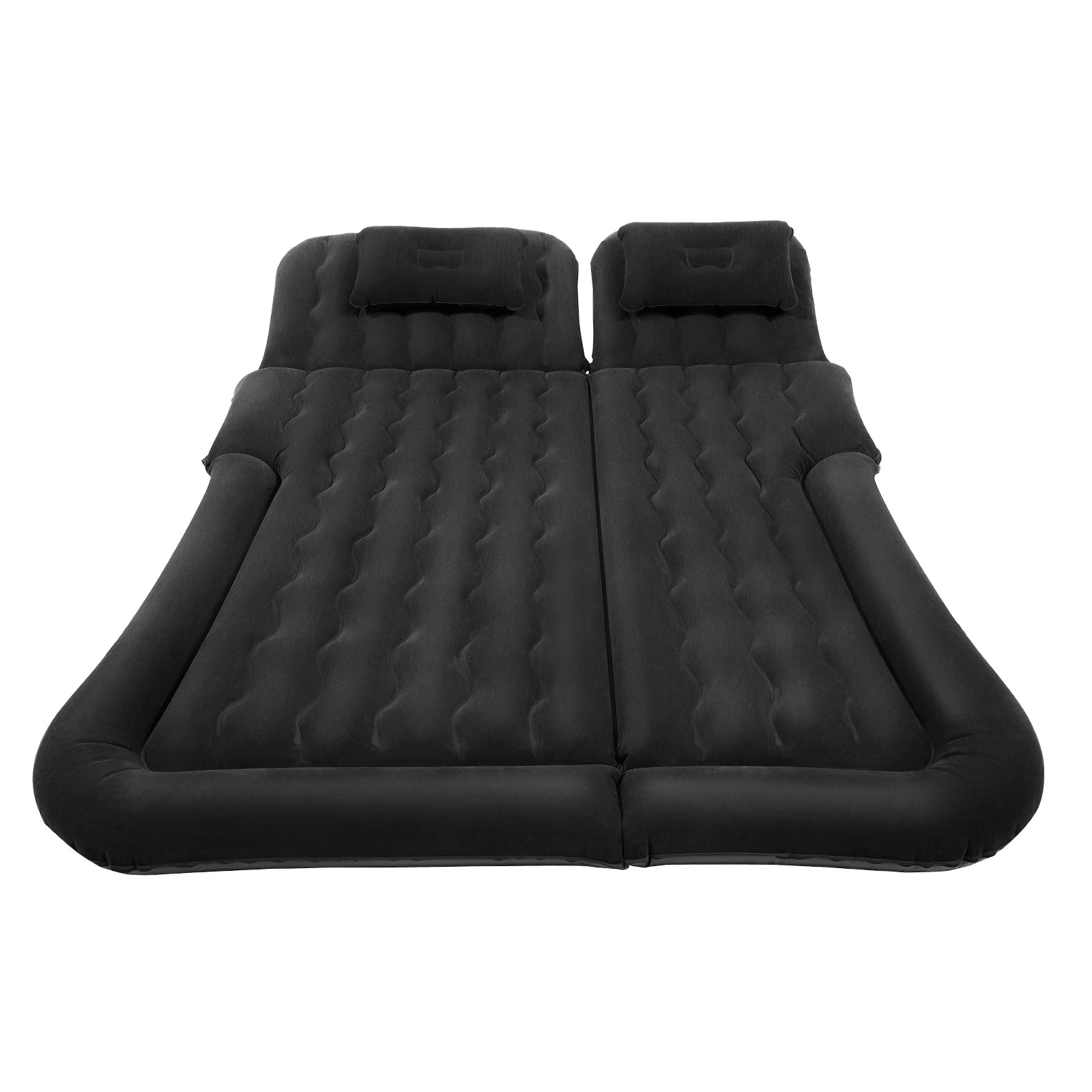 Matelas gonflable utilisé pour une sieste en voiture