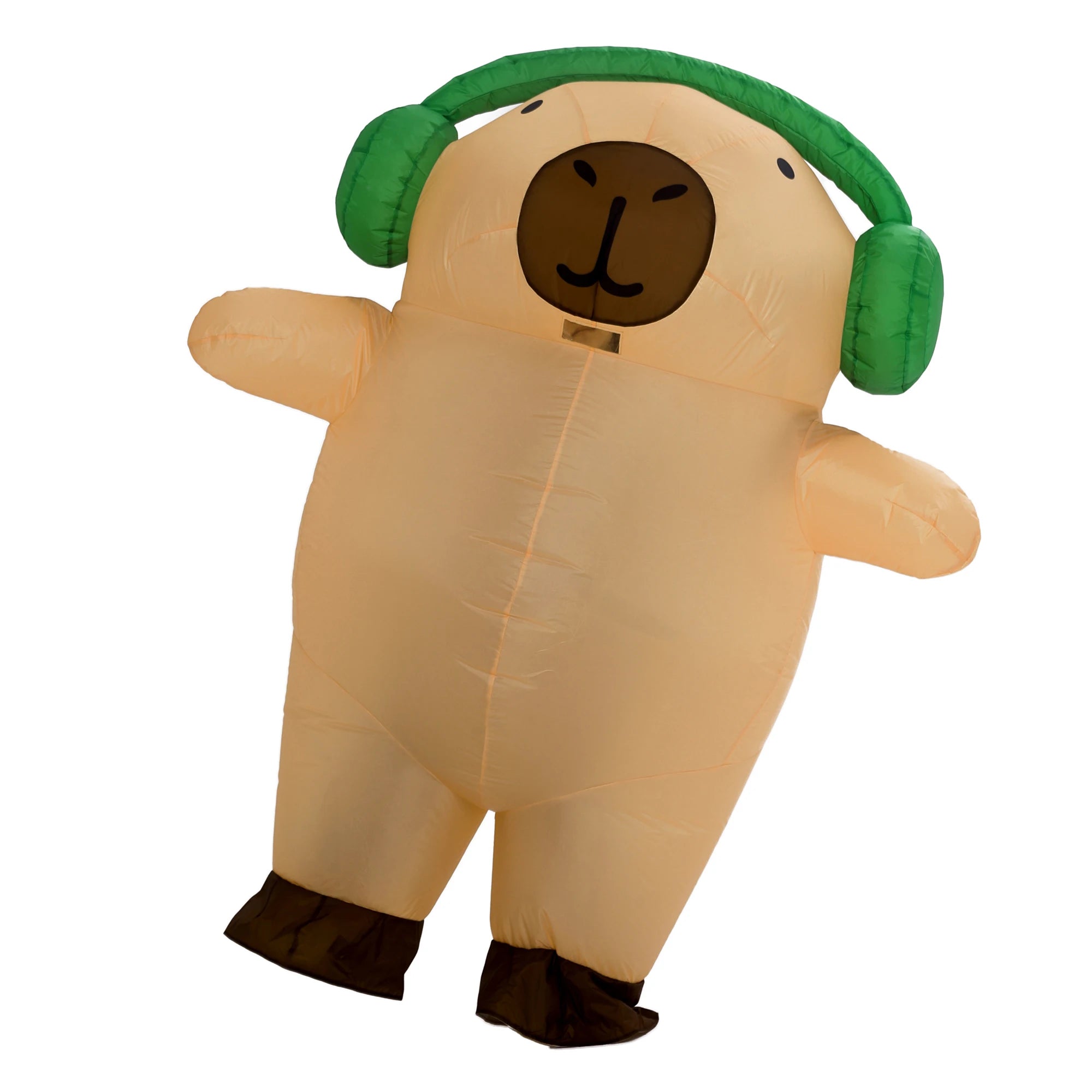 Capybara gonflable casque déguisement animal mignon