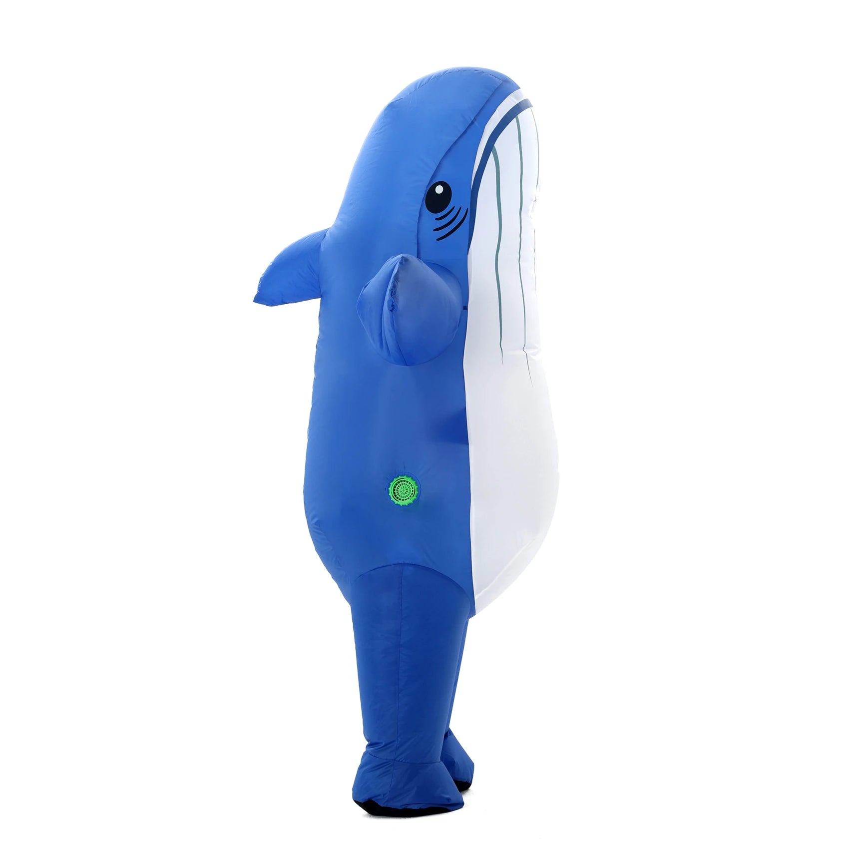 Combinaison gonflable baleine bleue spectacle rue