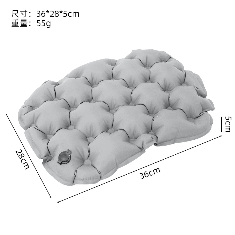 Coussin gonflable TPU respirant vue ensemble utilisation