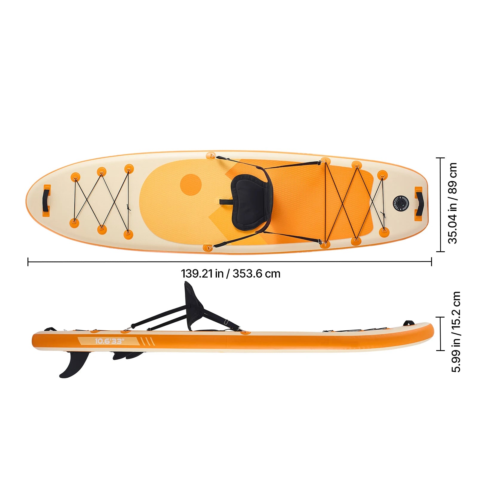 Paddle gonflable 3,2m SUP siège pagaie sac à dos