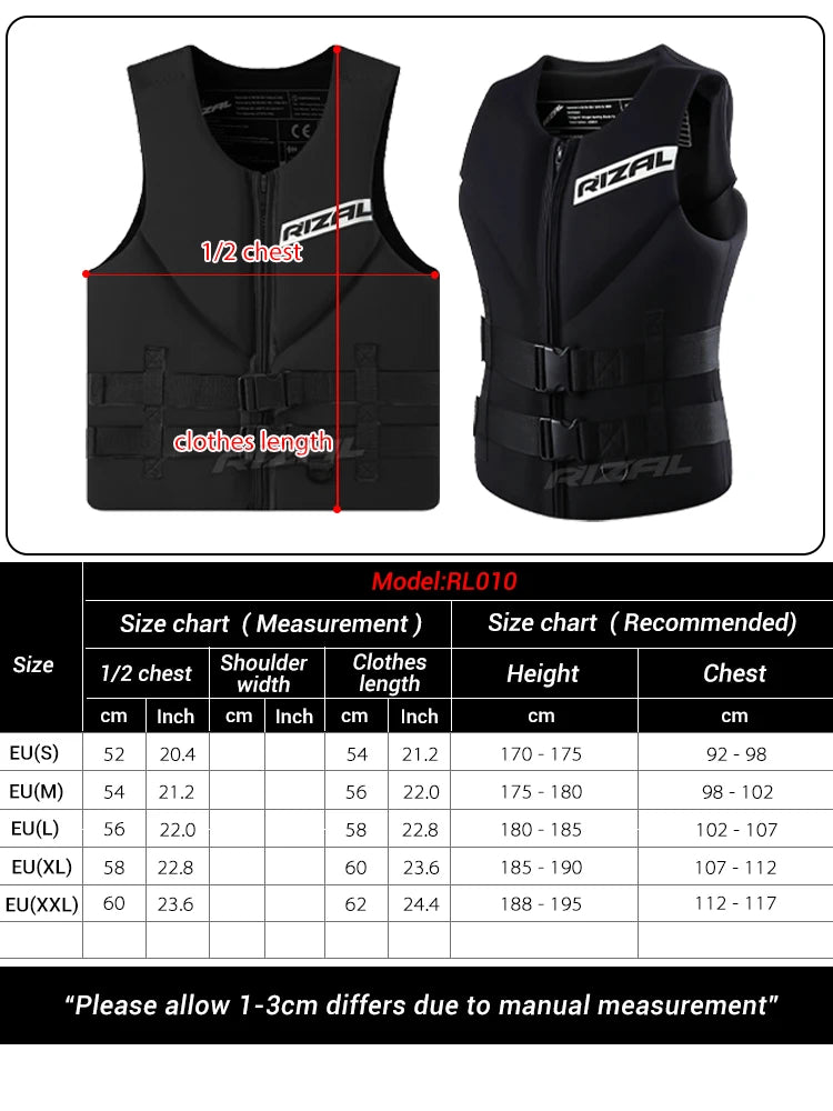 Gilet de sauvetage coloris rouge pour kayak