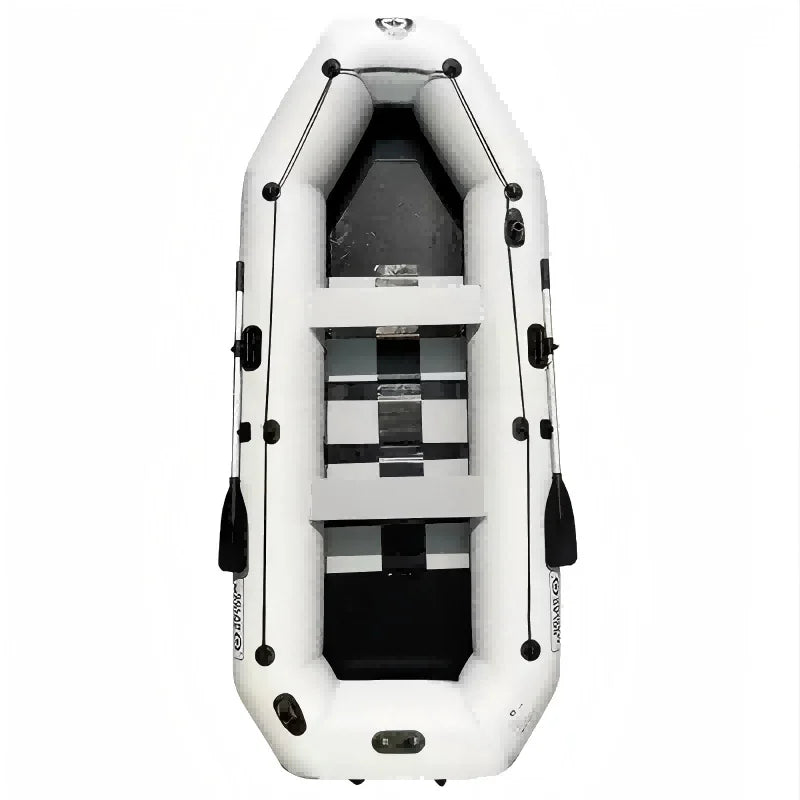 Bateau Gonflable Pêche PVC 4 Personnes - en situation sur l'eau