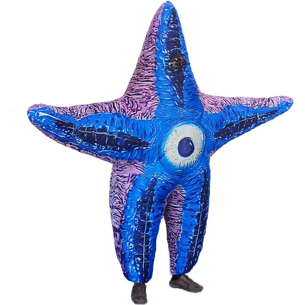 Costume étoile de mer gonflable adulte vue latérale