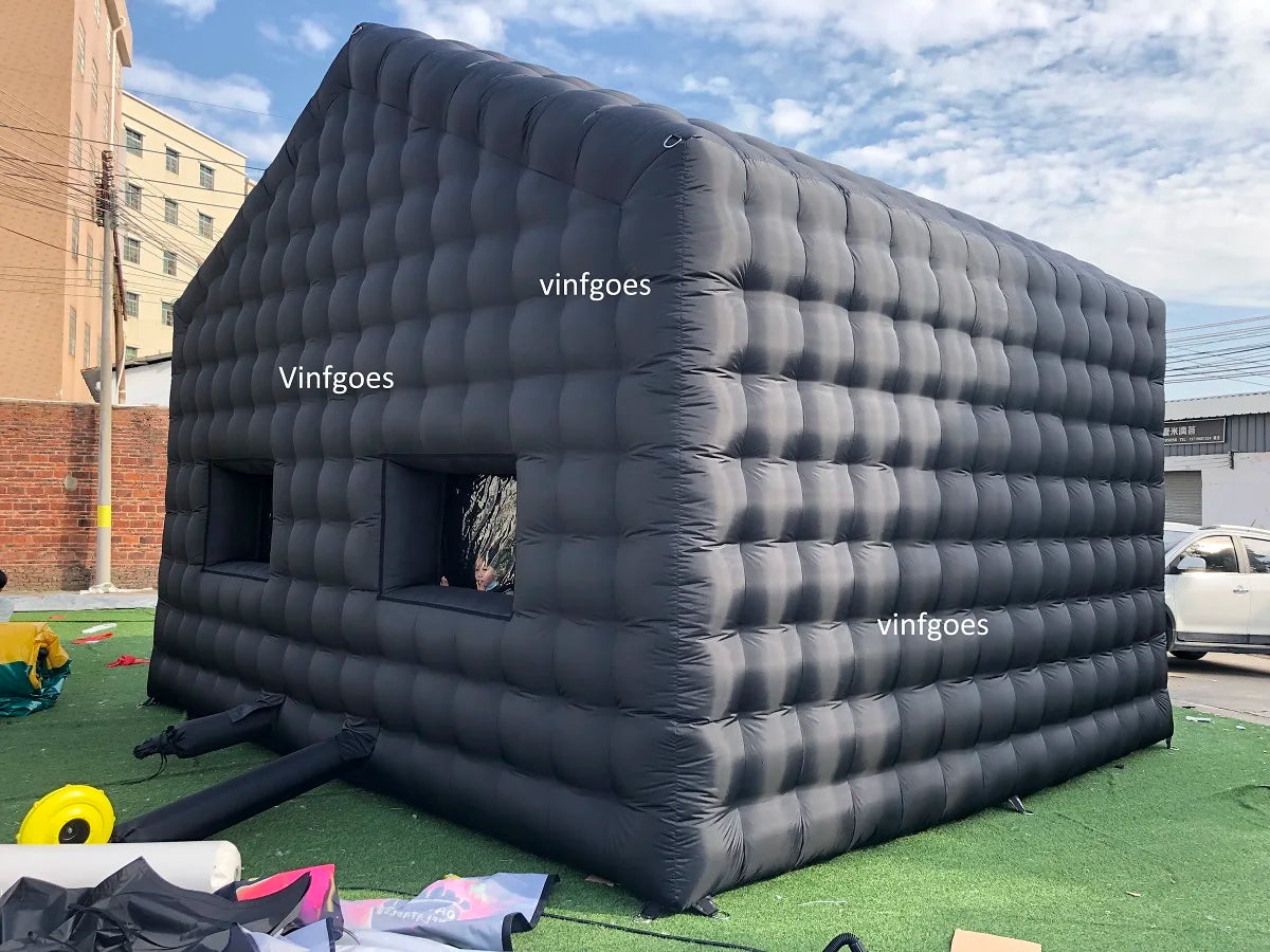 Discothèque gonflable Cube Noir grand format pour location événementielle