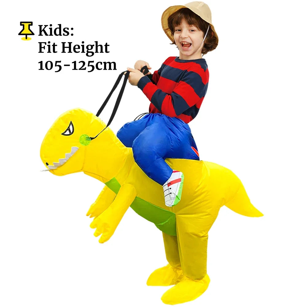 Costume gonflable dino T-Rex, polyester résistant