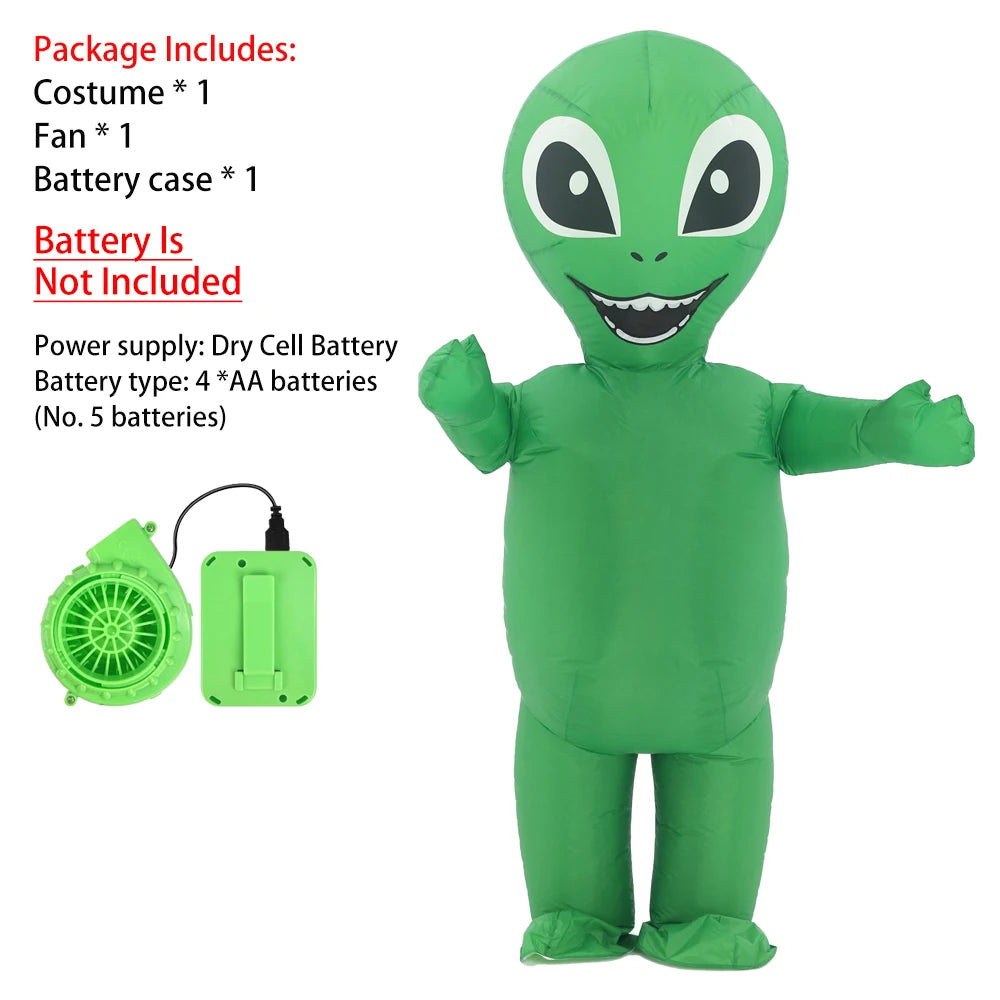 Costume gonflable alien polyester résistant