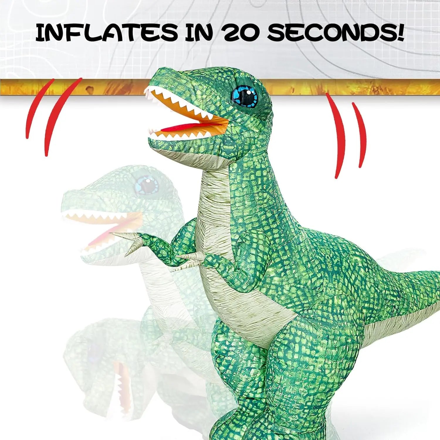 Dinosaure gonflable jouet interactif enfant