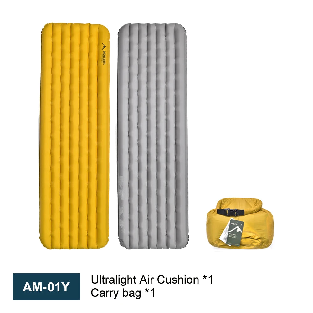 Matelas de camping gonflable prêt à l'usage