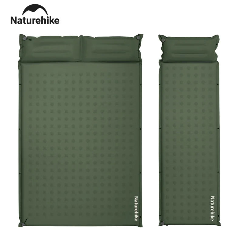 Tapis de couchage gonflable raccordable pour camping