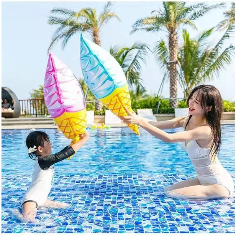 Bouée gonflable crème glacée rose géante piscine