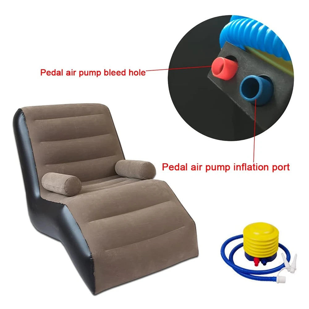 Canapé gonflable pliant usage jeu