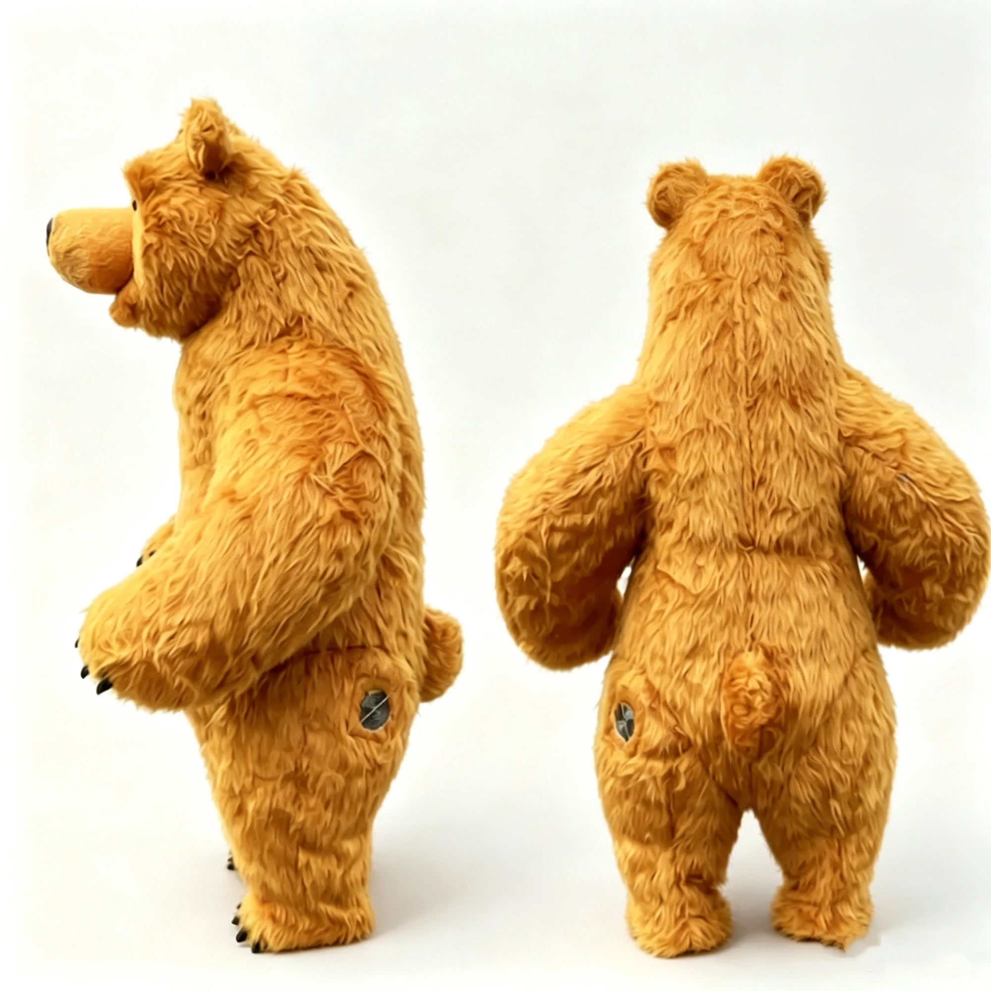 Costume gonflable mascotte Ours utilisé en centre commercial