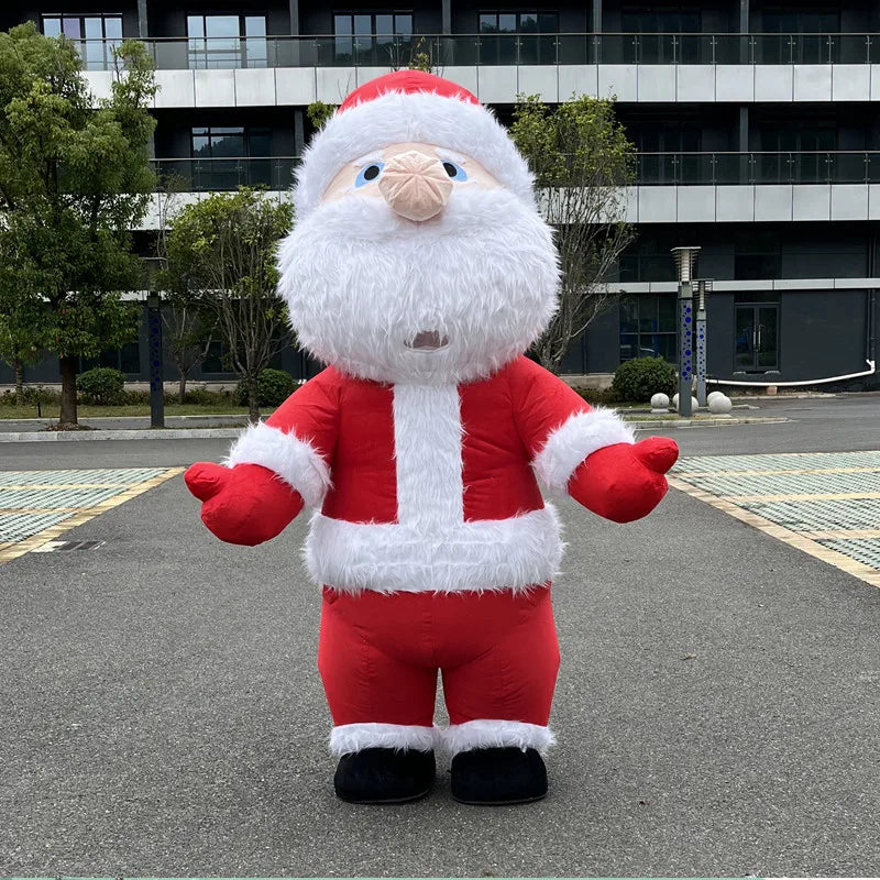 Costume gonflable mascotte oie blanche