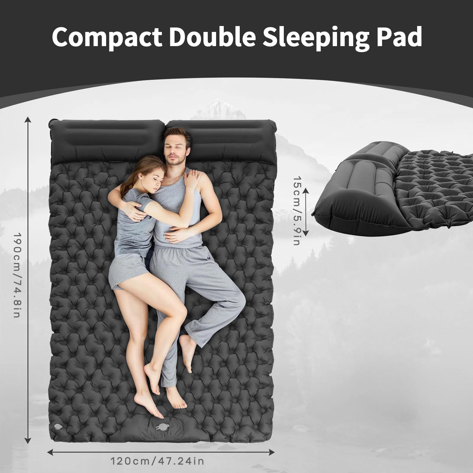 Sac de rangement compact du matelas de camping gonflable