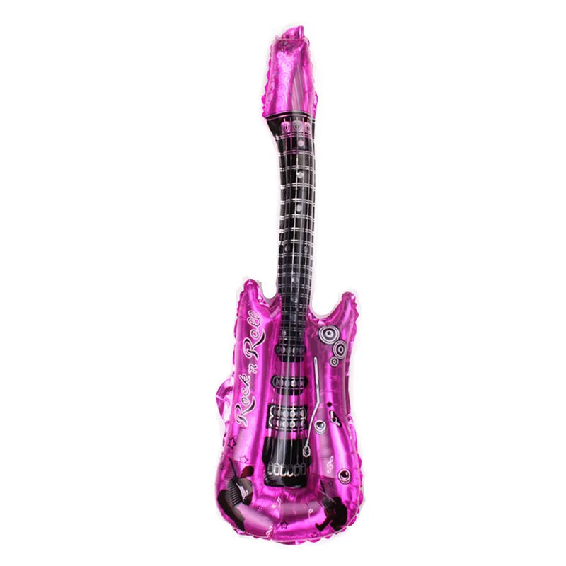 Ballon guitare en aluminium pour fête rock and roll