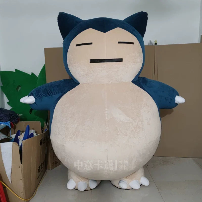 Costume gonflable mascotte ours endormi pour fête d'entreprise