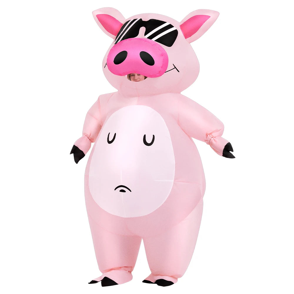 Costume gonflable cochon adulte Halloween carnaval