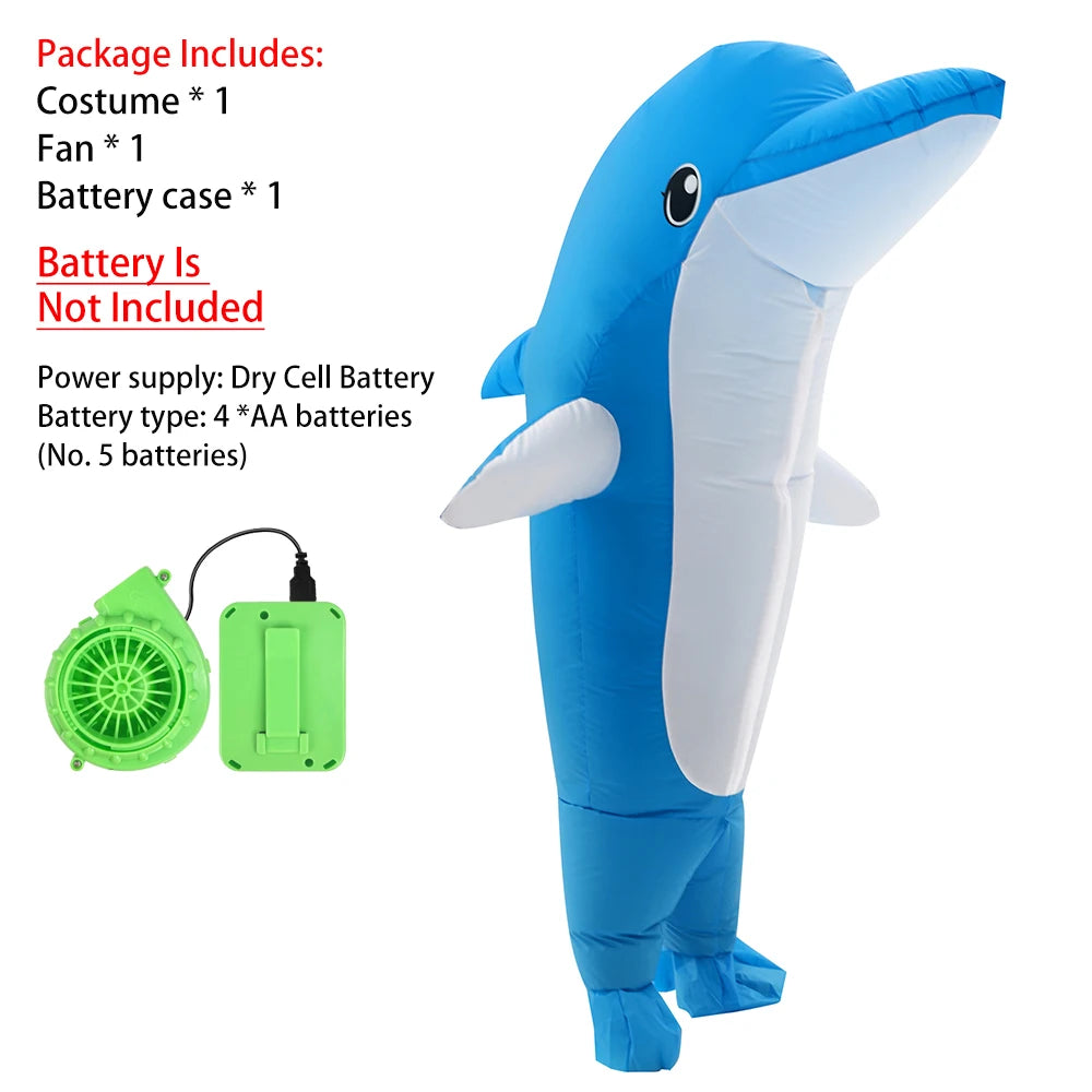 Costume gonflable dauphin adulte 155-190 cm