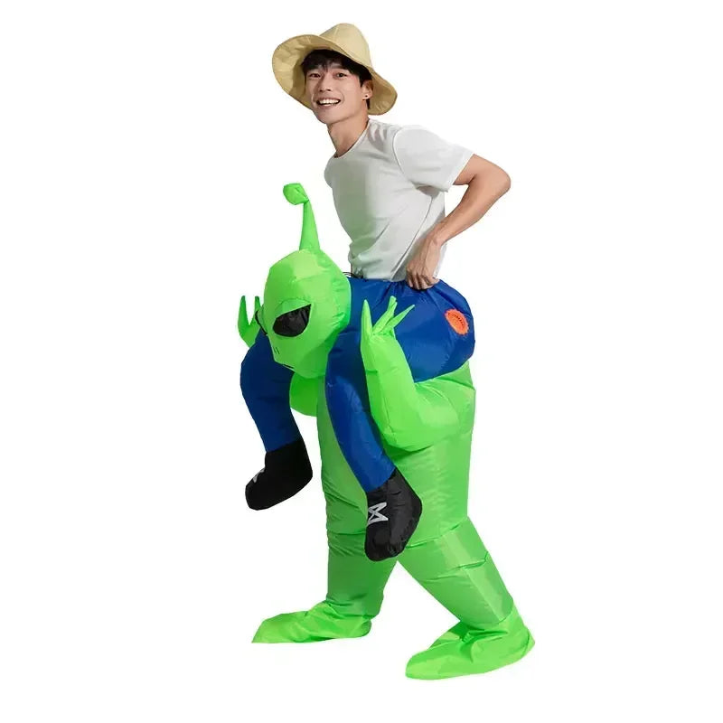 Ambiance soirée avec le costume gonflable Alien adulte