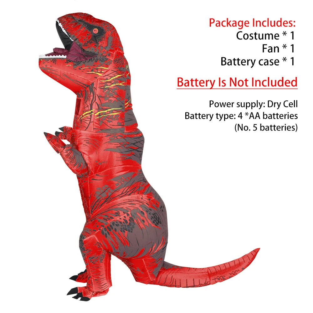 Costume gonflable T-Rex jaune adulte unisexe