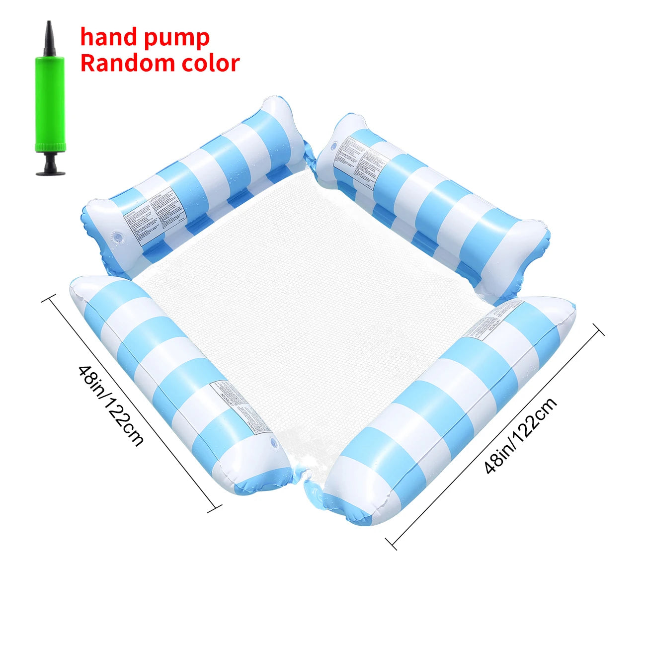 Bouée gonflable, configuration chaise longue aquatique