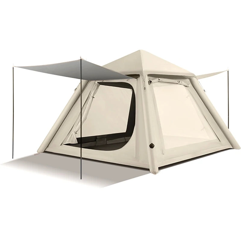 Détail du tissu Oxford et PVC de la tente gonflable