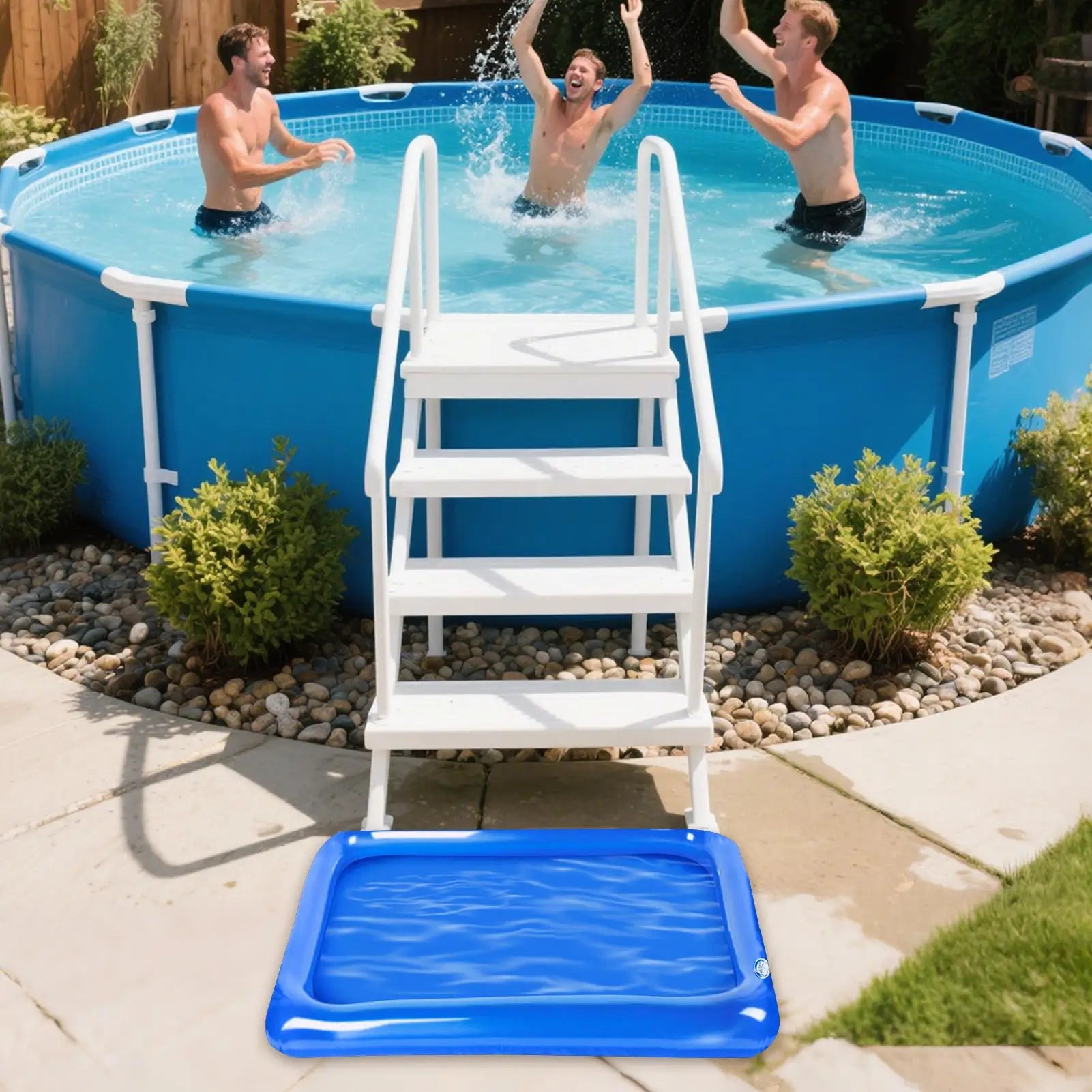 Bain de pieds gonflable compact dégonflé