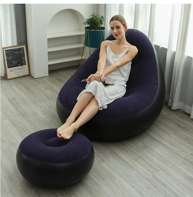 Canapé gonflable floqué détente extérieure