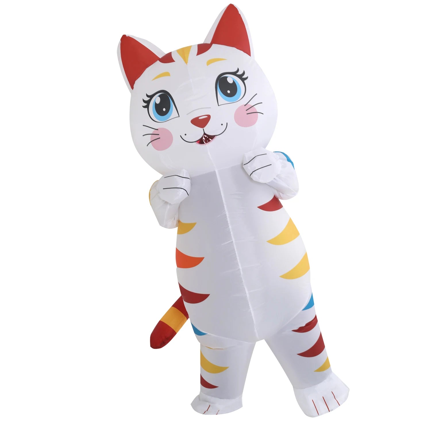 Costume gonflable chat blanc adulte Halloween