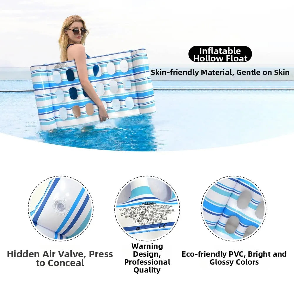 Canapé gonflable ajoure piscine adulte