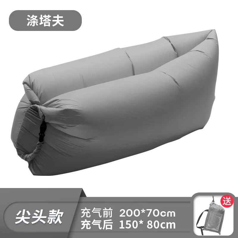 Canapé Gonflable Pliable Imperméable Voyage - vue d'utilisation en piscine