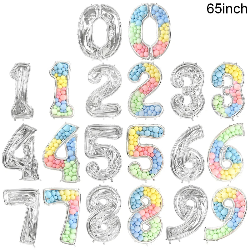 Ballon gonflable chiffre géant pour anniversaire enfant