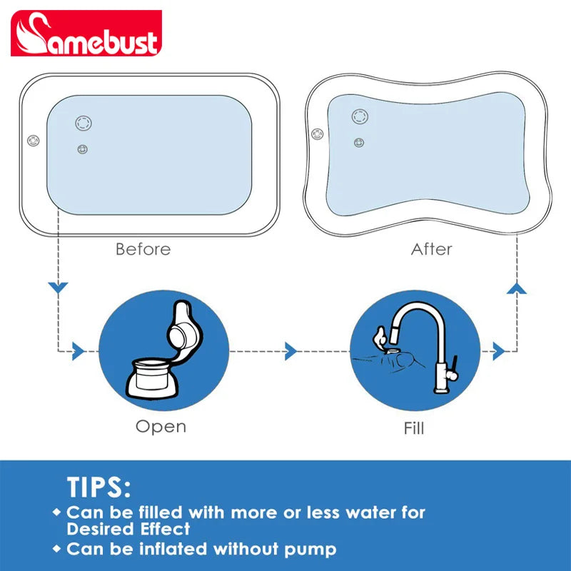 Coussin gonflable eau bébé PVC certifié 0-6 ans