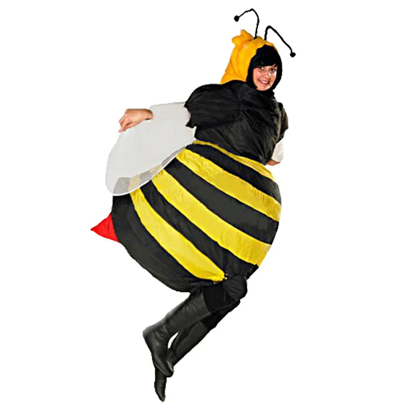 Costume abeille gonflable carnaval adulte vue de dos