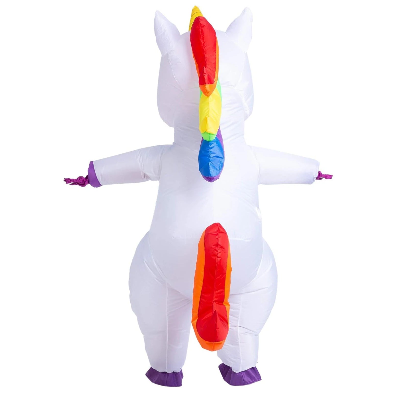 Costume gonflable licorne porté lors d'une soirée cosplay
