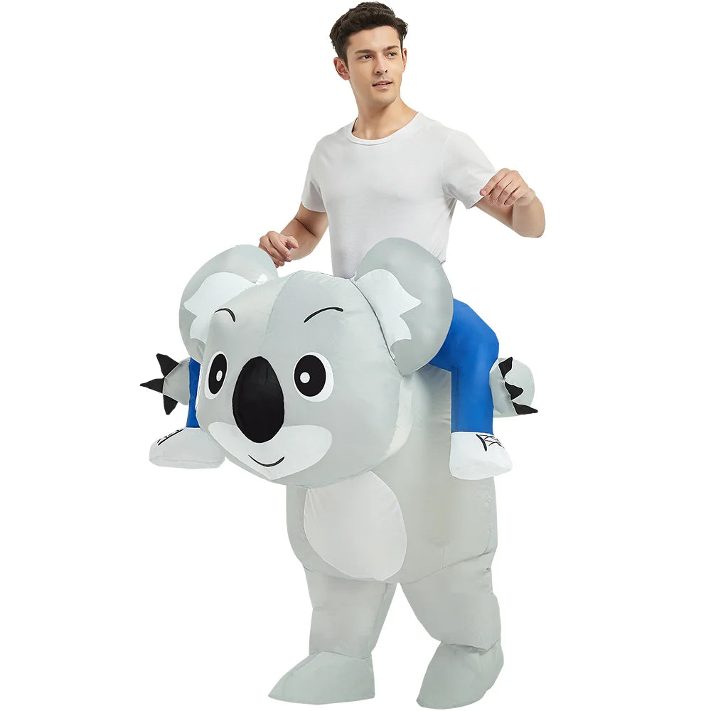 Costume gonflable animal profil complet adulte