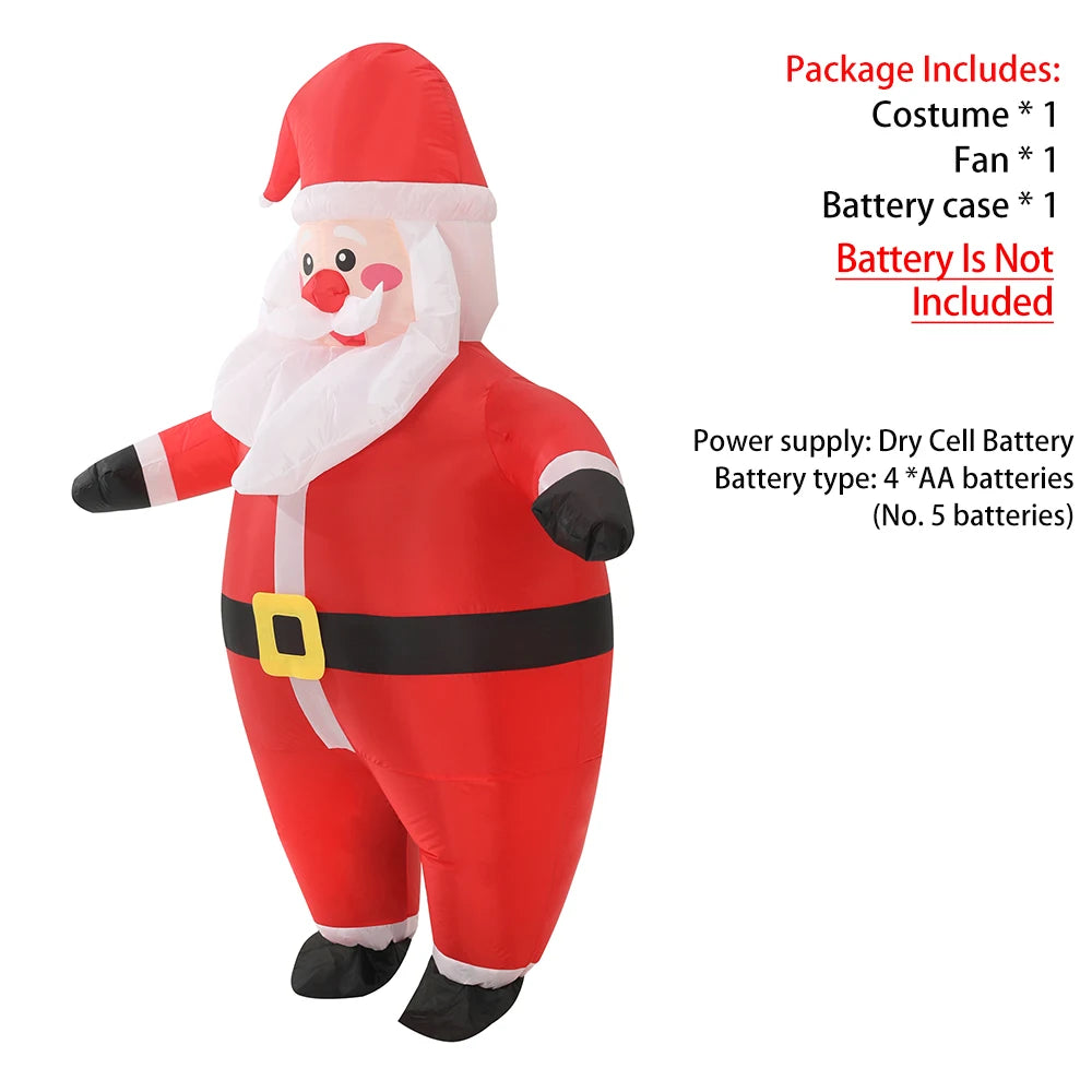 Contenu du pack costume gonflable Père Noël