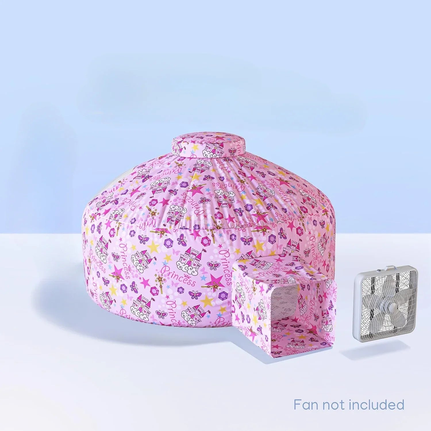 Château gonflable enfant princesse prêt pour le jeu