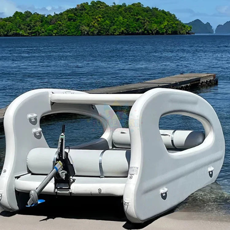 Installation facile du bateau gonflable électrique