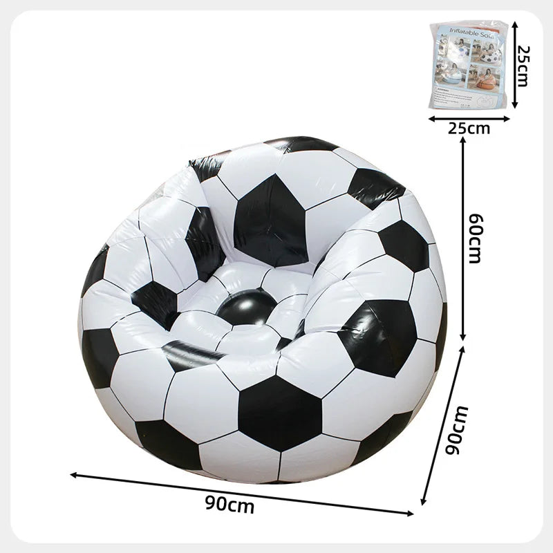 Canapé gonflable PVC dimensions produit vue ensemble