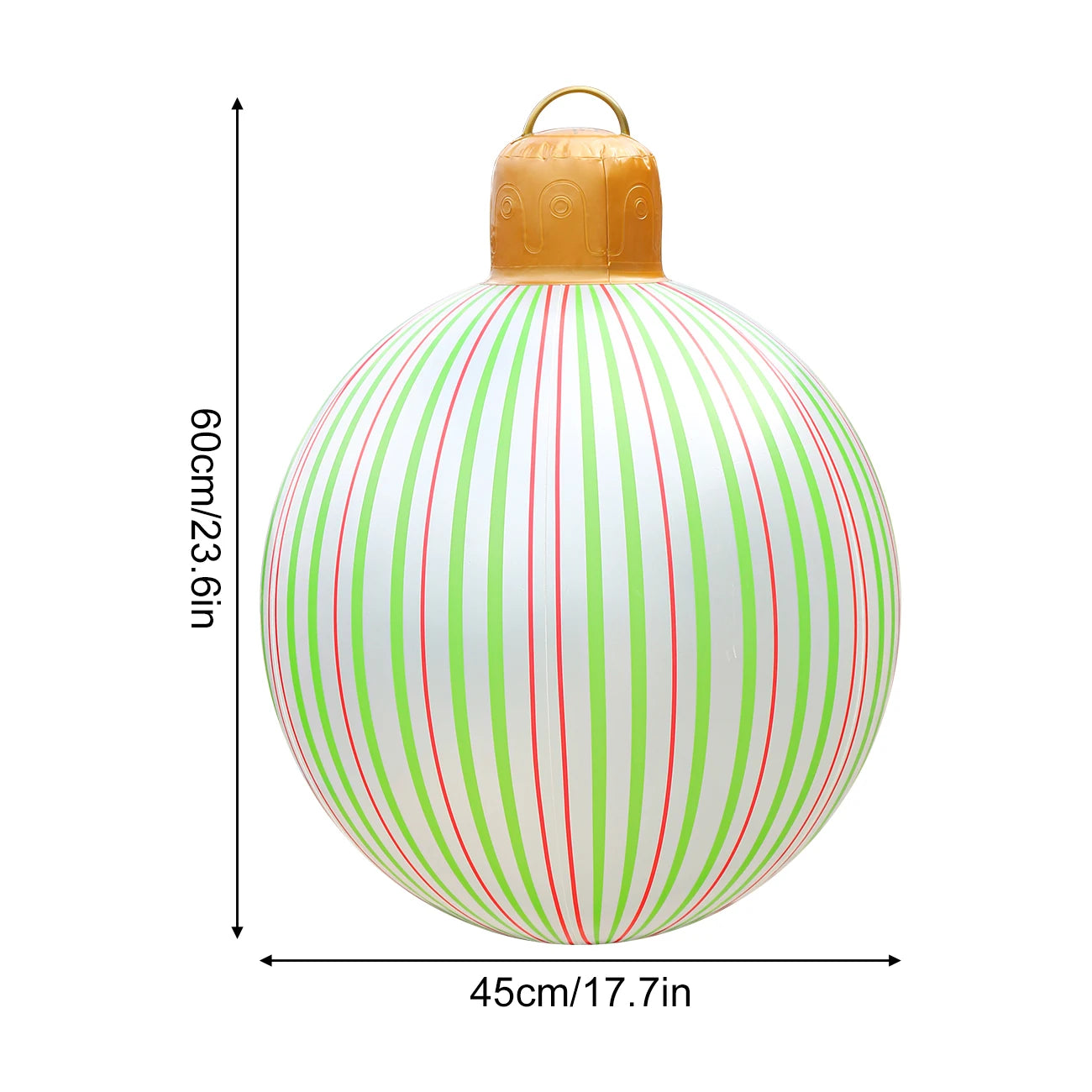 Grande boule gonflable Noël flocon vitrine