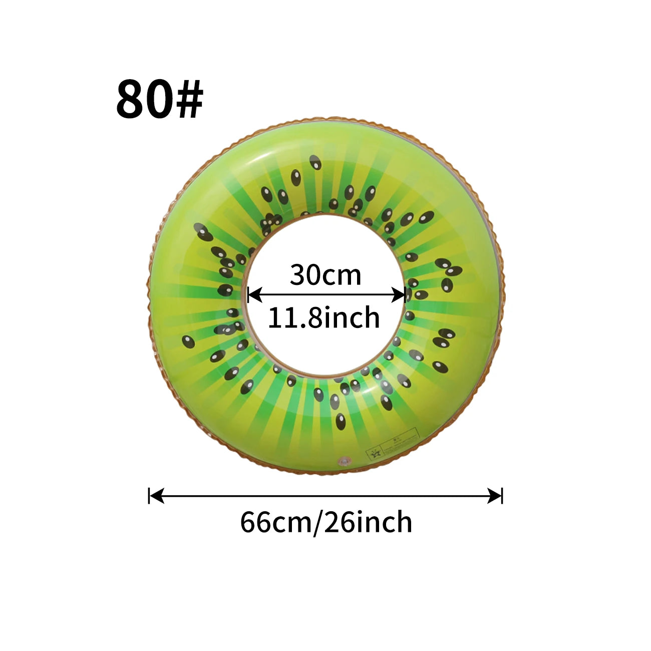 Anneau de natation gonflable kiwi 60cm