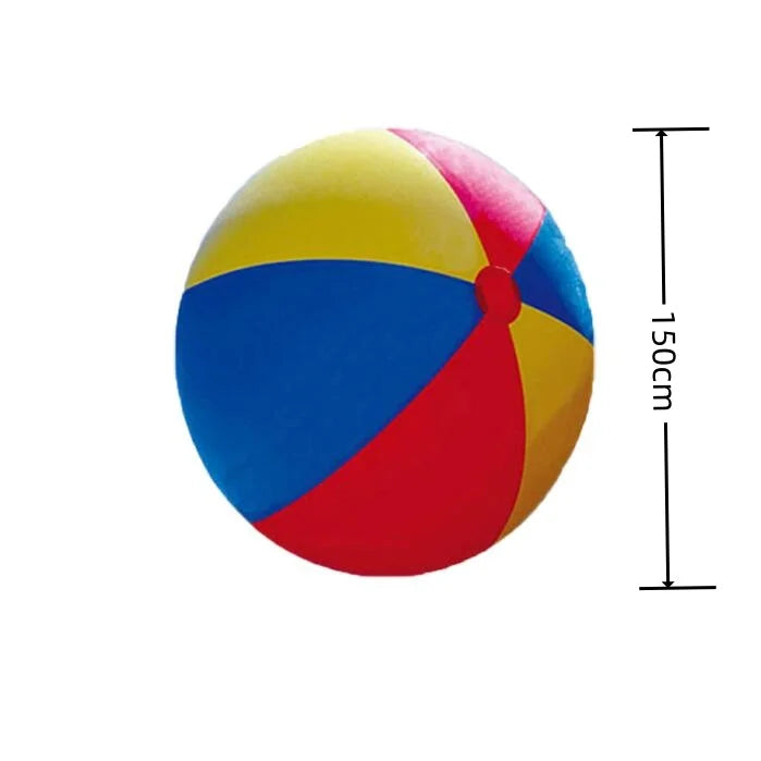 Ballon gonflable multicolore pour partie de football géant