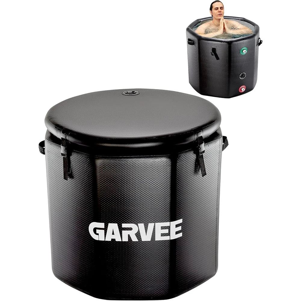 Baignoire gonflable pliée pour le rangement et le transport