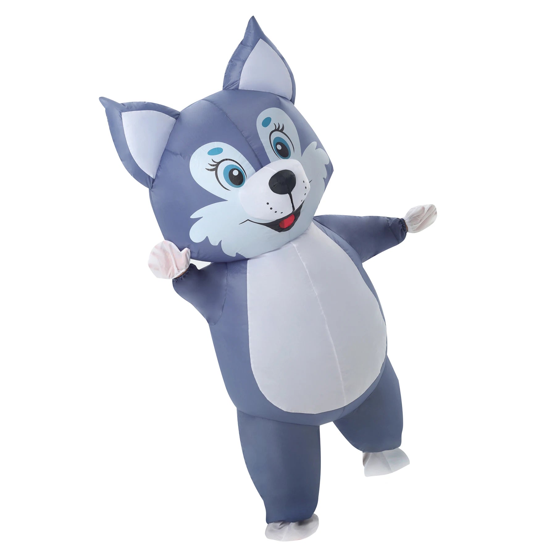 Costume gonflable husky adulte 160-190 cm ventilateur