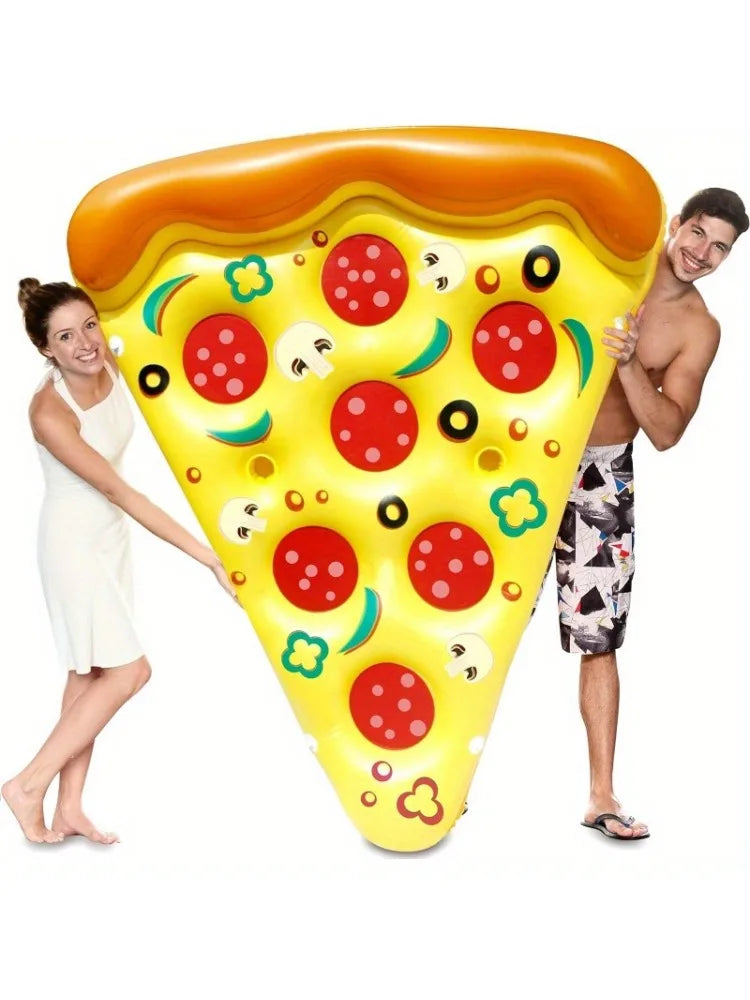 Matelas aquatique gonflable pizza plage été