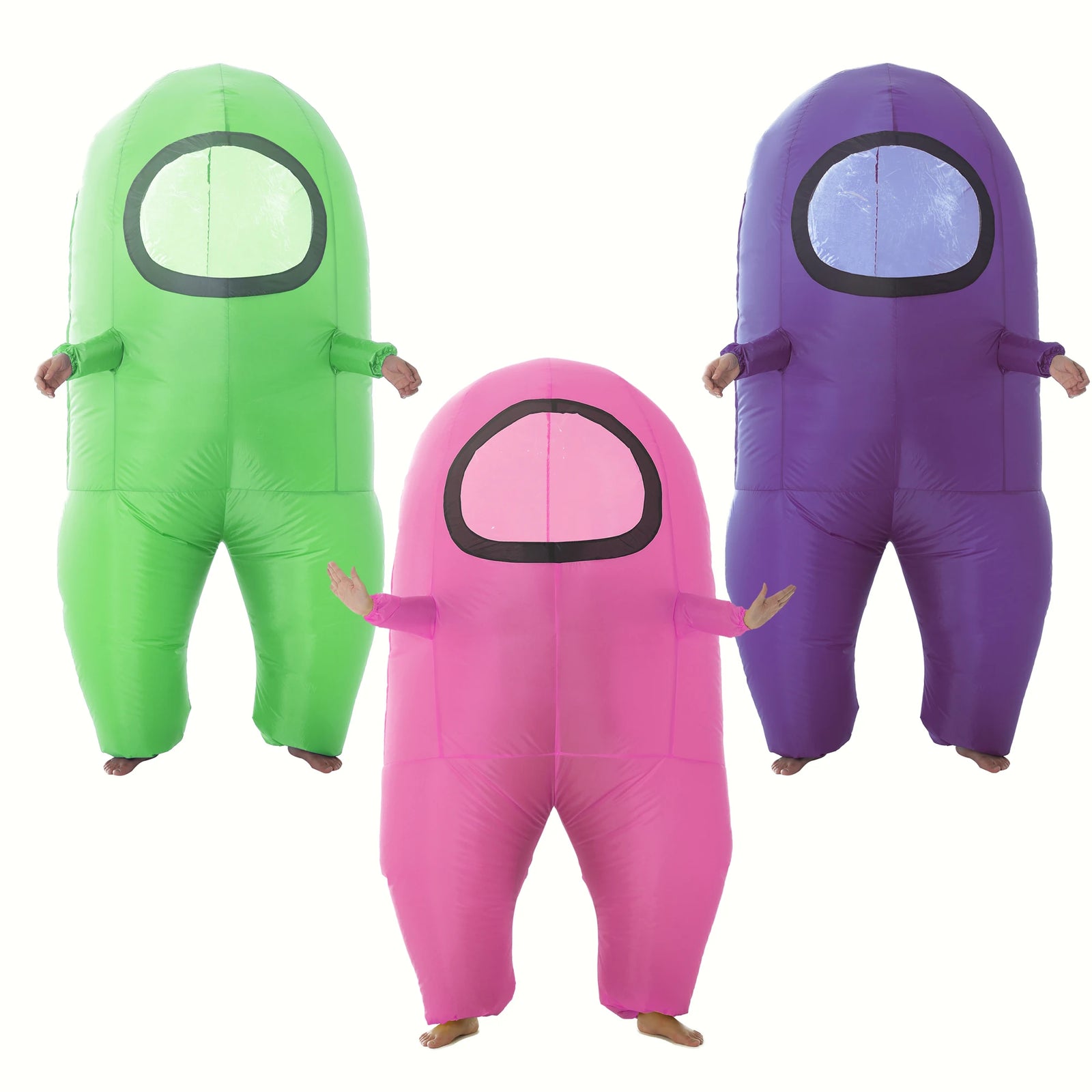 Costume gonflable astronaute violet adulte Halloween